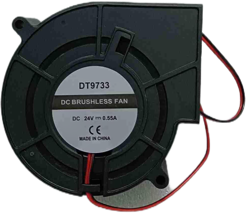 Sucking fan under platform
